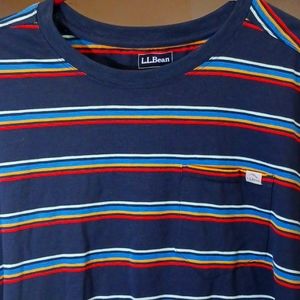 Mens LLBean Tee Shirt XXL SHORT SLEEVED W POCKET LEFT SIDE